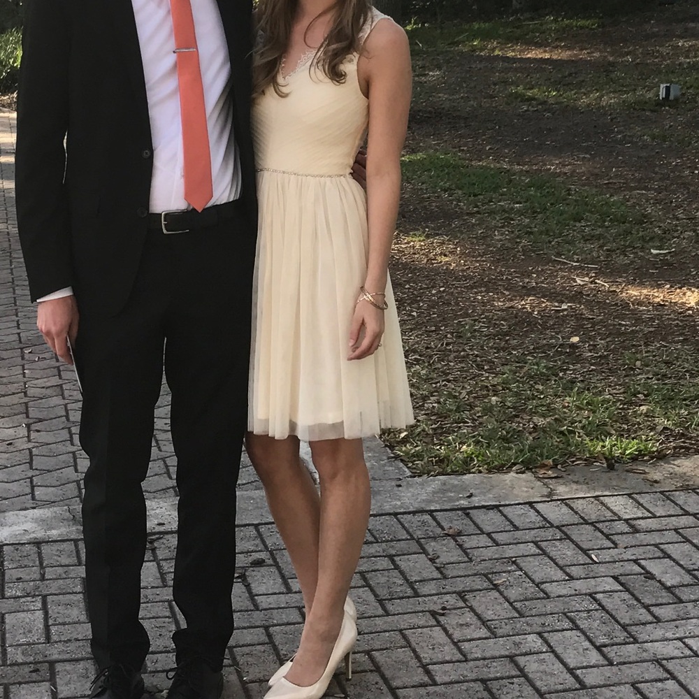 White formal dress